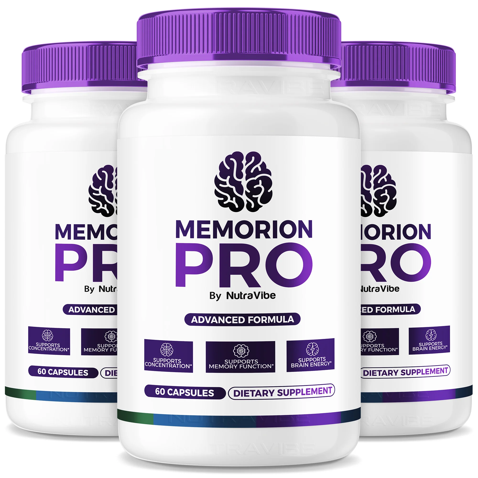 Memorion Pro Cognitive Support Supplement Memorion Pro 3 Bottle Pack